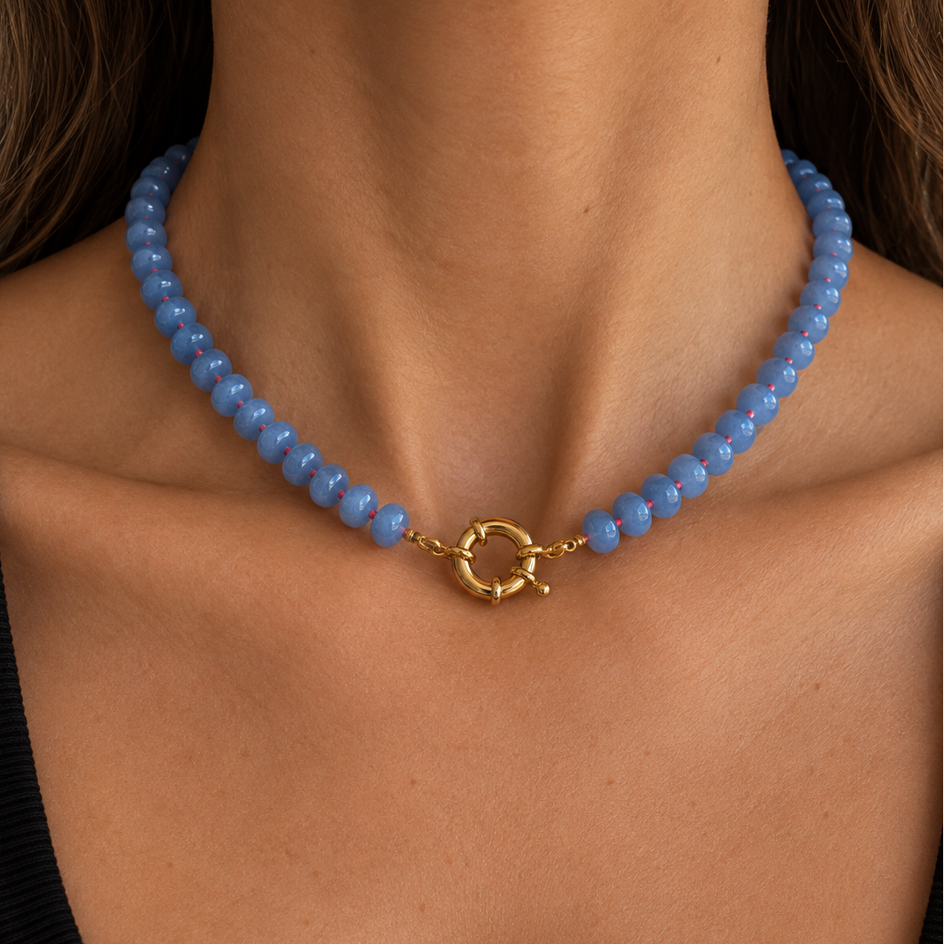 Light Blue Bubble Necklace