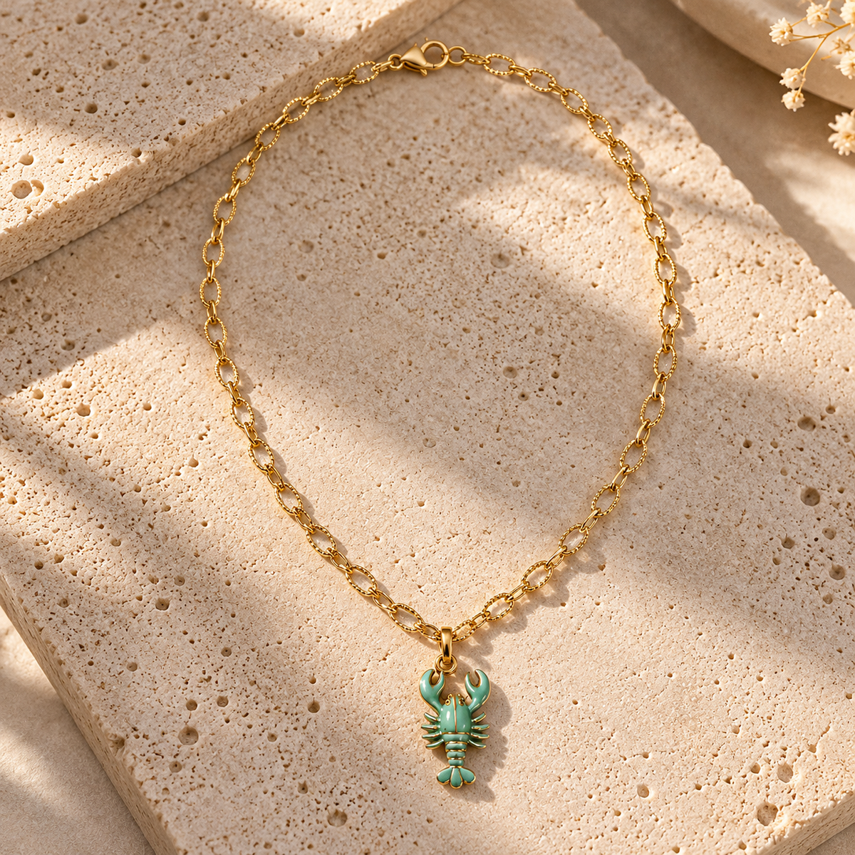 Turquoise Lobster Necklace