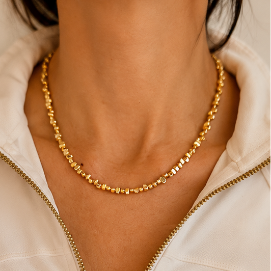 Gold Nugget Necklace