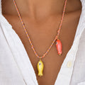 Orange Fish Necklace
