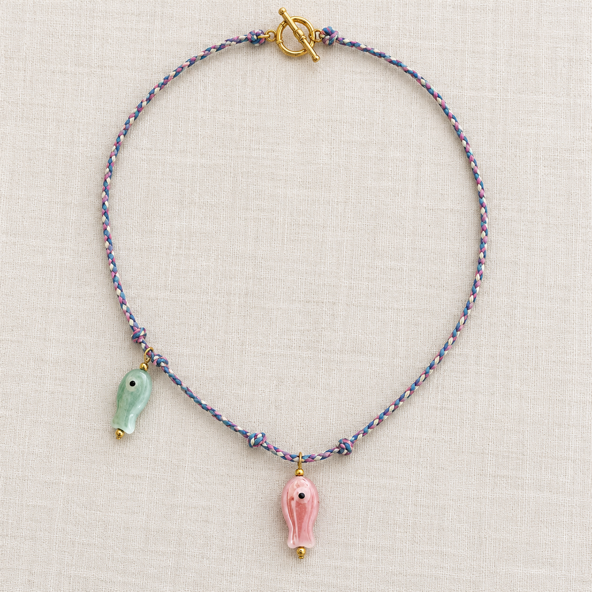 Pink Fish Necklace