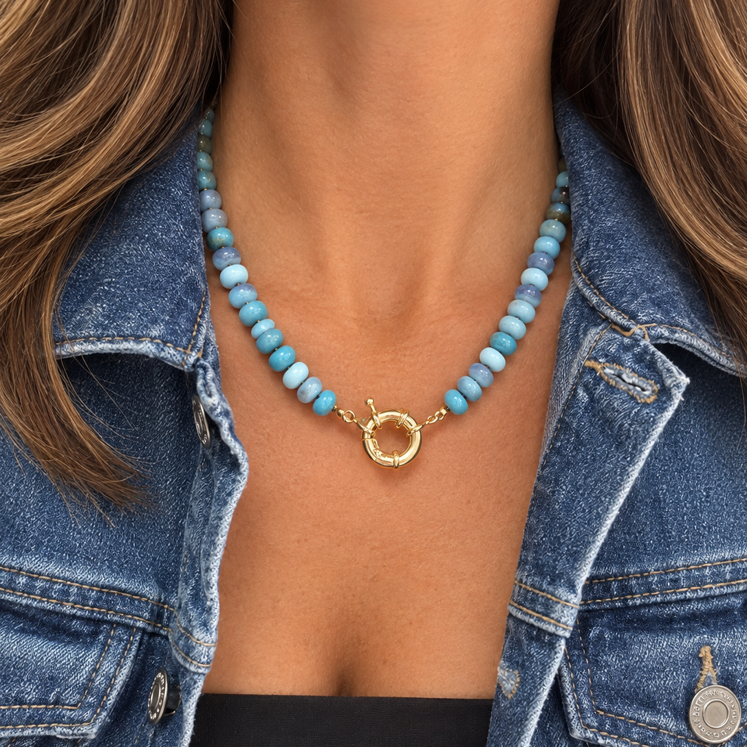 Blue Bubble Necklace