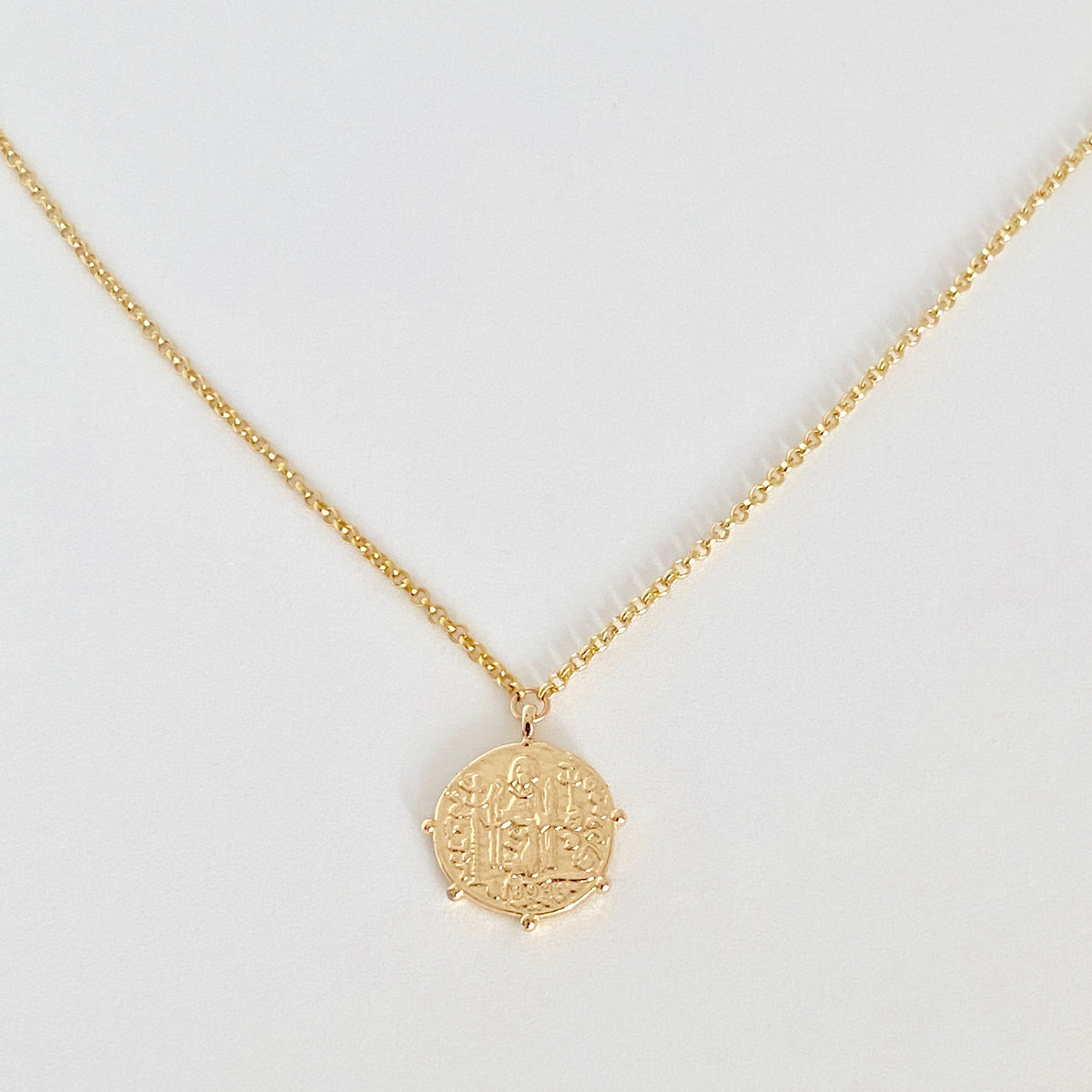 Saint Coin Necklace